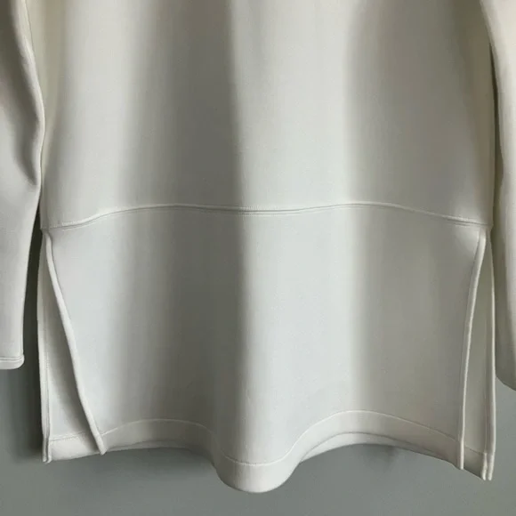 SPANX Off White Air Essentials Soft Tunic Turtleneck Elevated Sweatshirt Size XS - Picture 5 of 10